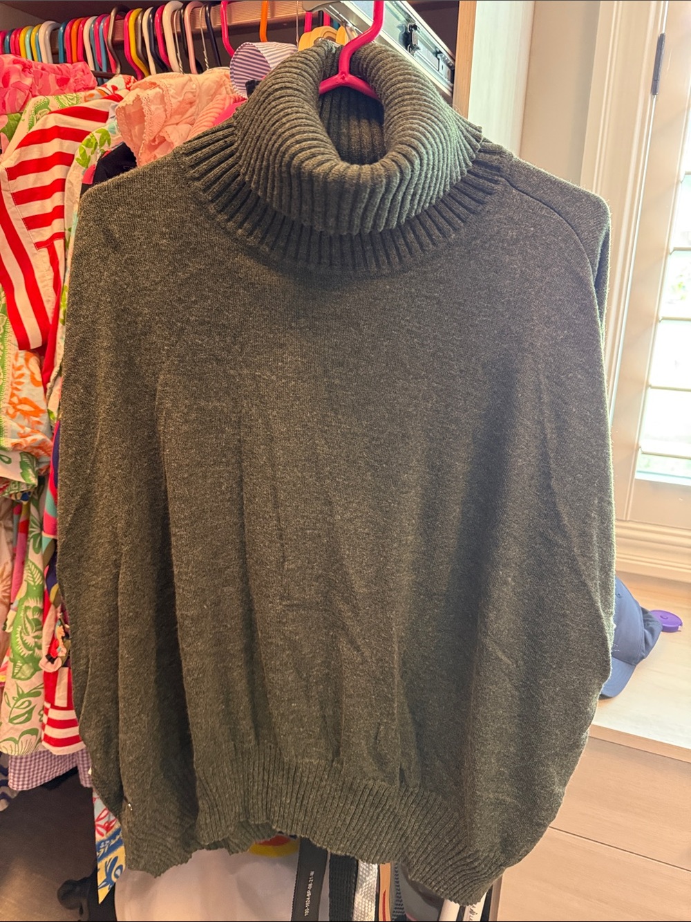 Cozy Olive Green Turtleneck Sweater for Women